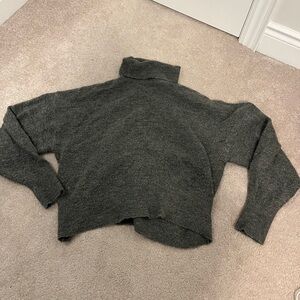 Grey Cropped Sweater